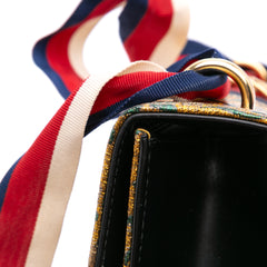 Small Canvas Brocade Sylvie Satchel