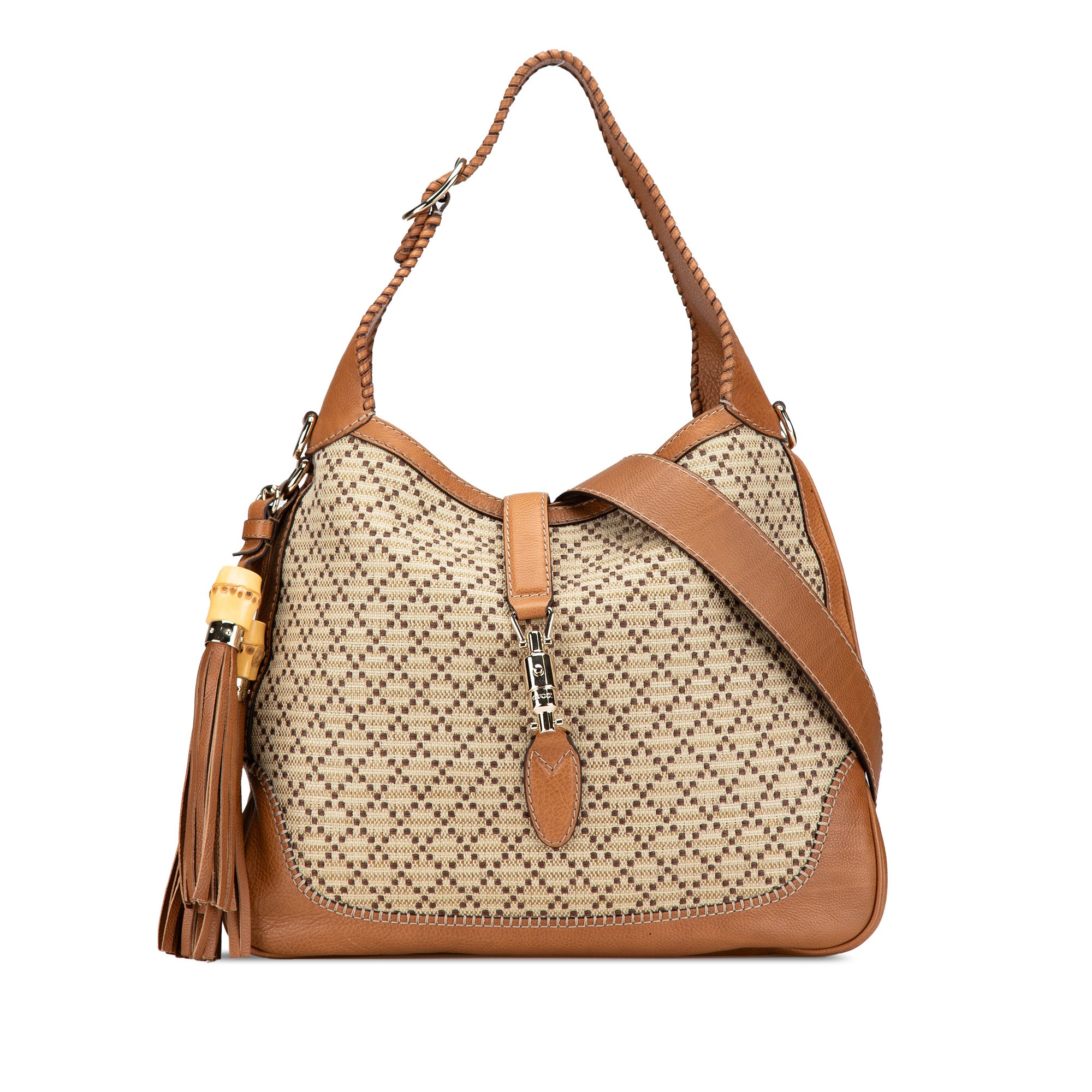 Medium Diamante Canvas New Jackie Satchel