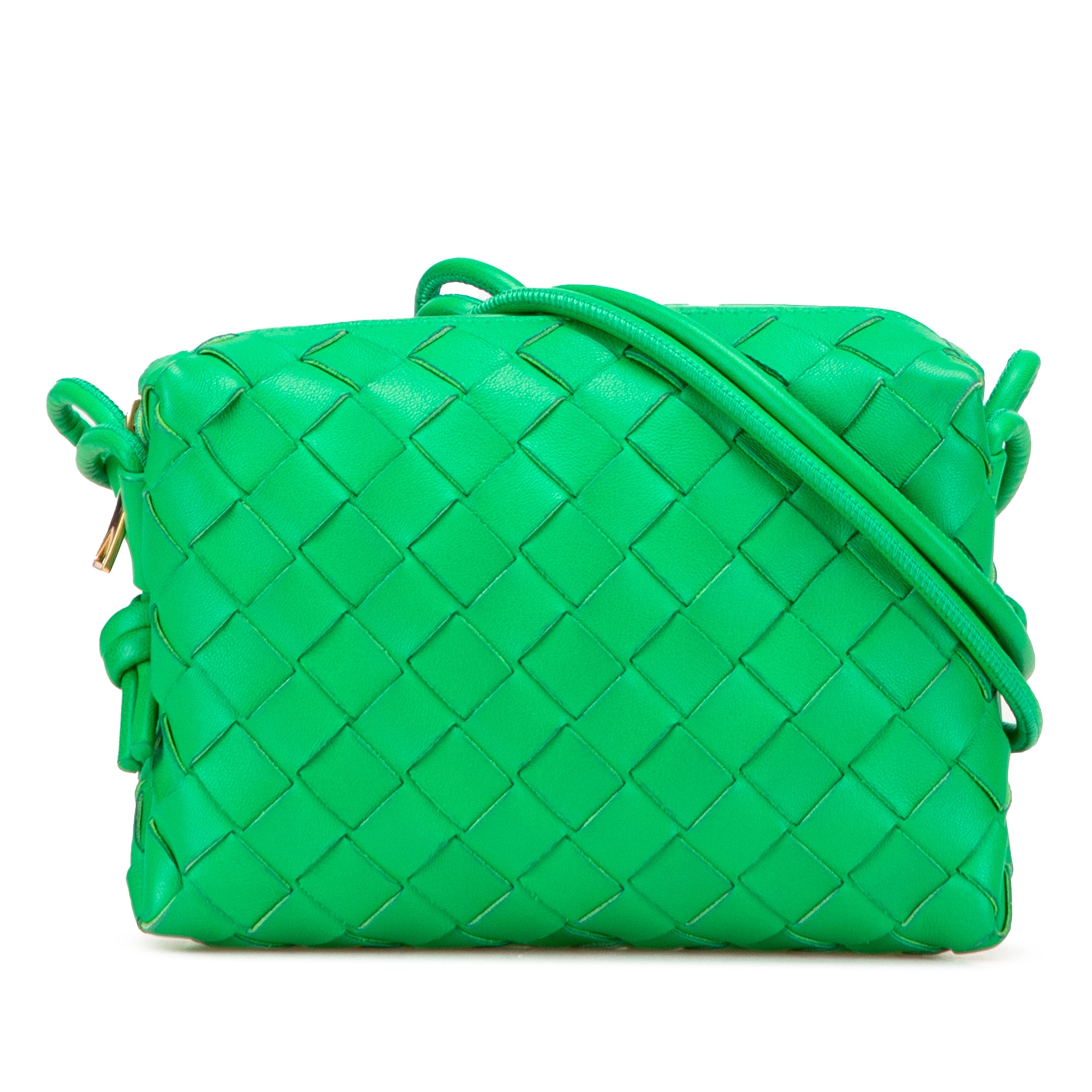 Mini Lambskin Intrecciato Loop Camera Bag