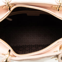 Large Lambskin Cannage Lady Dior