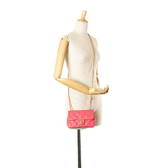 Mini Quilted Caviar Sweetheart Flap