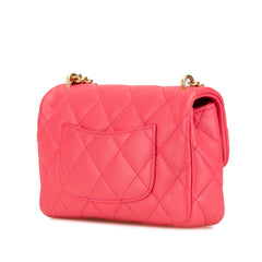 Mini Quilted Caviar Sweetheart Flap