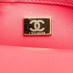Mini Quilted Caviar Sweetheart Flap