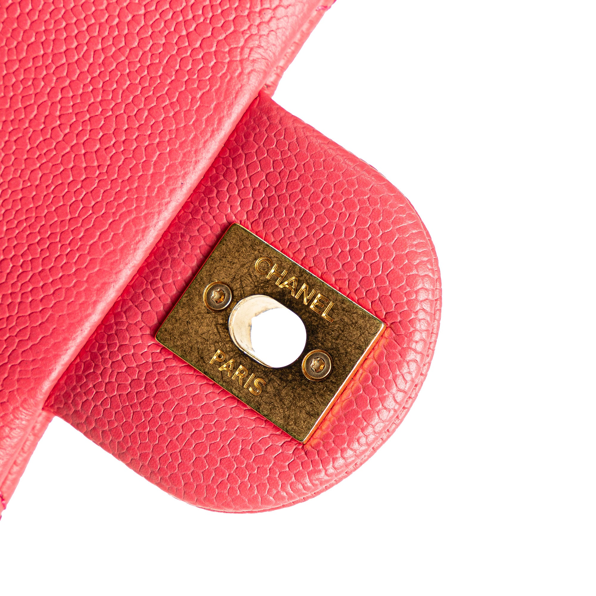 Mini Quilted Caviar Sweetheart Flap