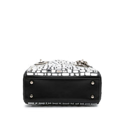 Mini Smooth Calfskin Embroidered Mosaic of Mirrors Lady Dior