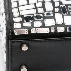 Mini Smooth Calfskin Embroidered Mosaic of Mirrors Lady Dior