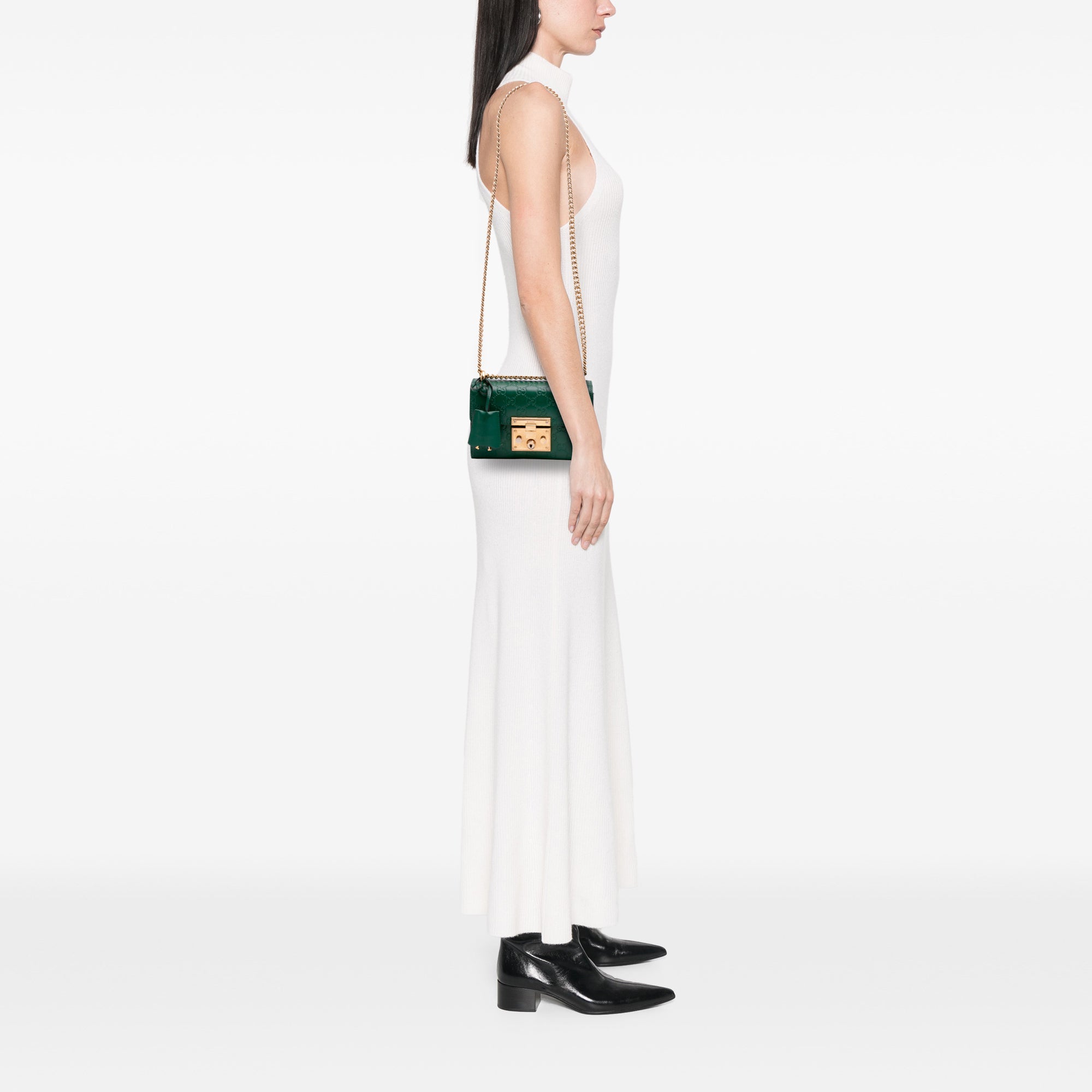Small Guccissima Padlock Crossbody