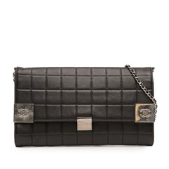 Quilted Lambskin Chocolate Bar Shoulder Bag