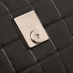 Quilted Lambskin Chocolate Bar Shoulder Bag