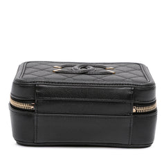Small Caviar Filigree Vanity Case