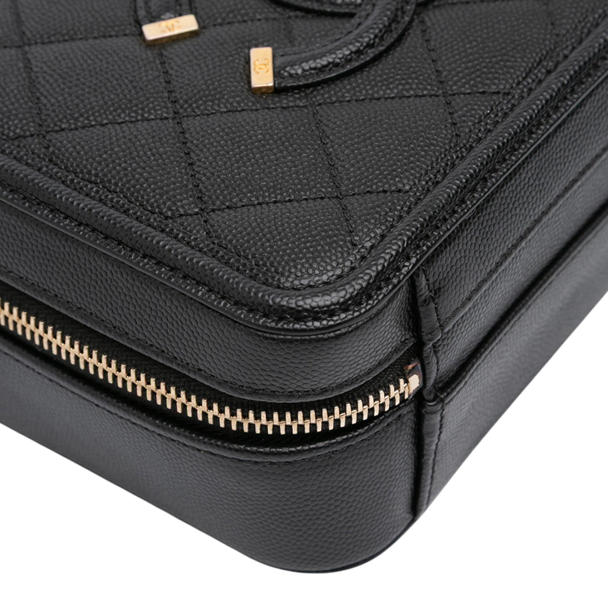 Small Caviar Filigree Vanity Case