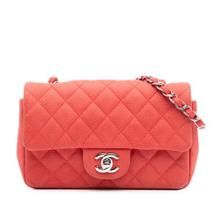 Mini Rectangular Classic Caviar Single Flap