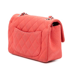 Mini Rectangular Classic Caviar Single Flap