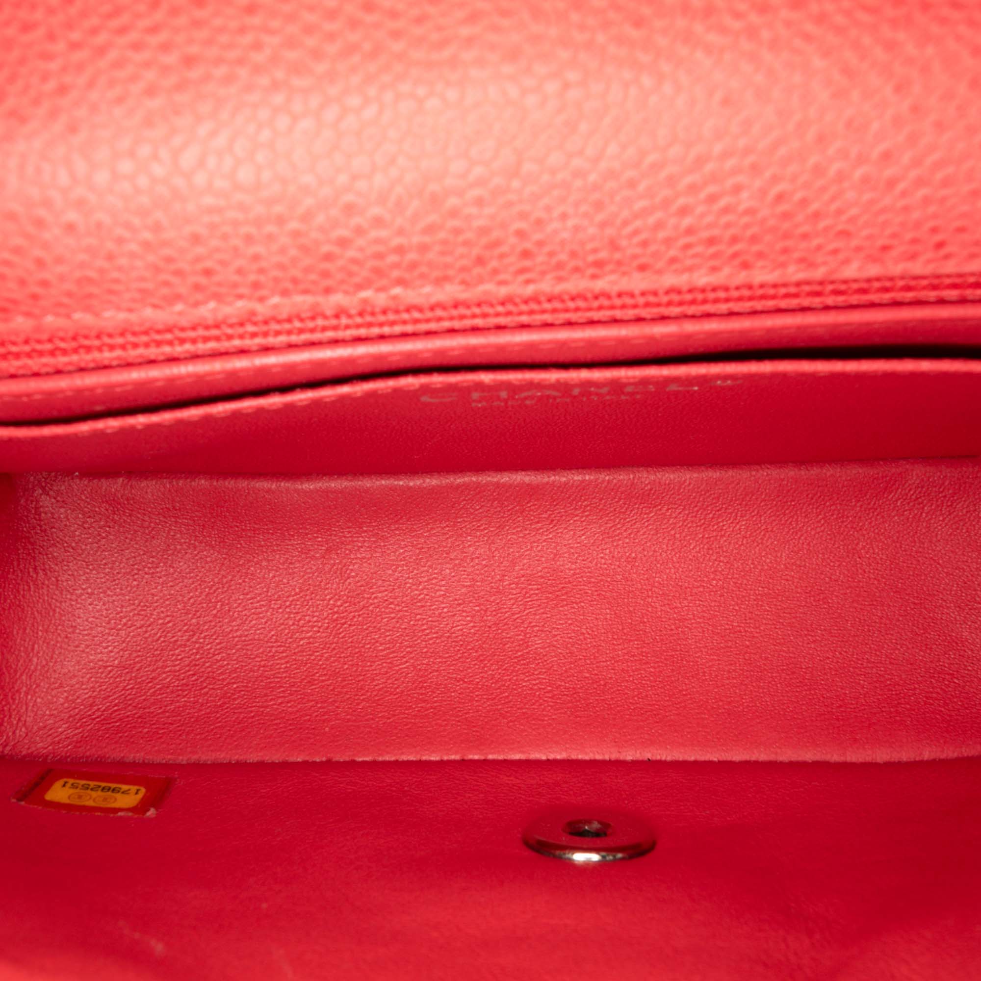 Mini Rectangular Classic Caviar Single Flap
