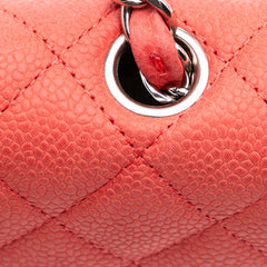 Mini Rectangular Classic Caviar Single Flap