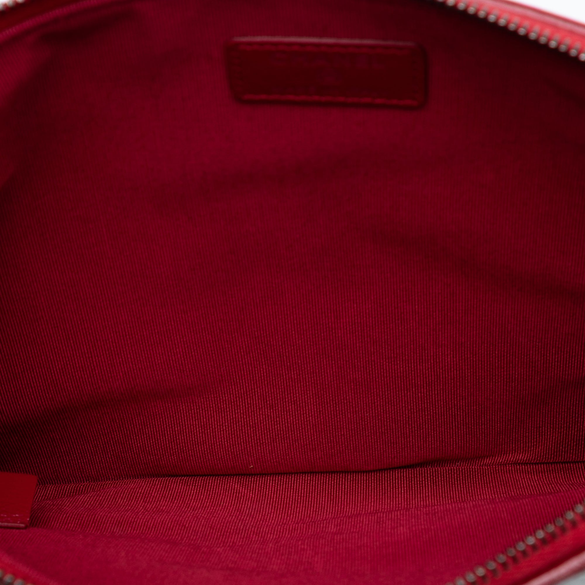 Medium Quilted Wool and Calfskin Gabrielle O Case Clutch