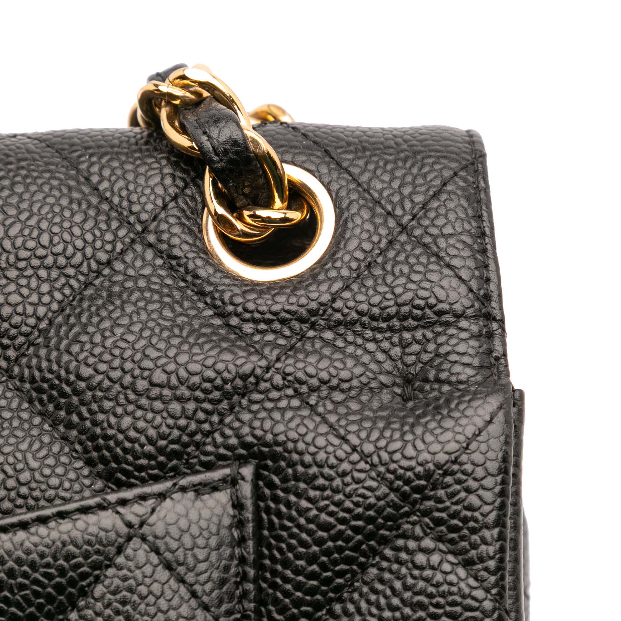 Jumbo Classic Caviar Double Flap