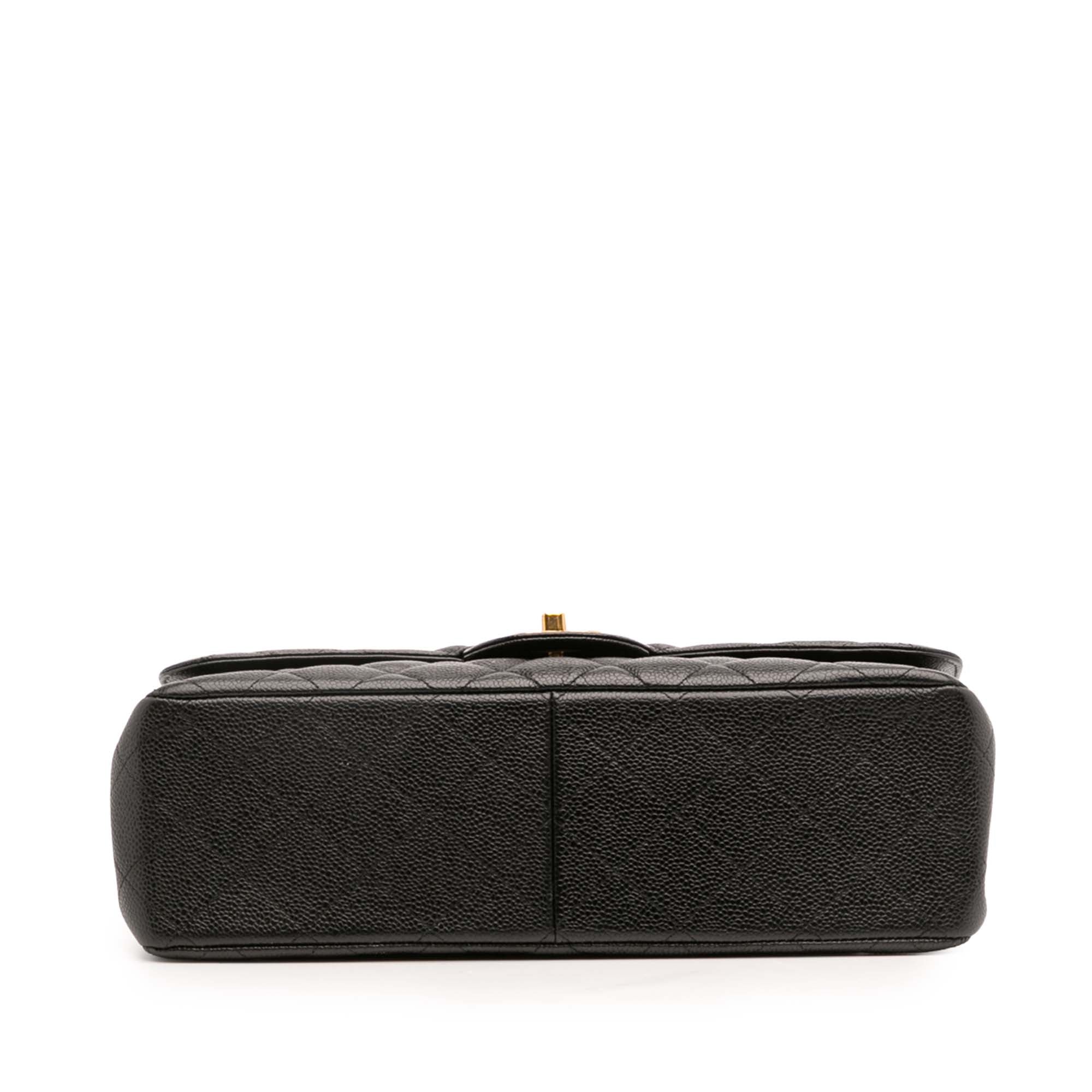 Jumbo Classic Caviar Double Flap