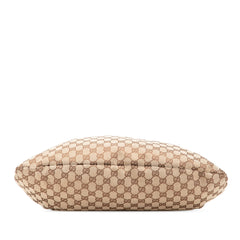 GG Canvas Bamboo Studded Hobo
