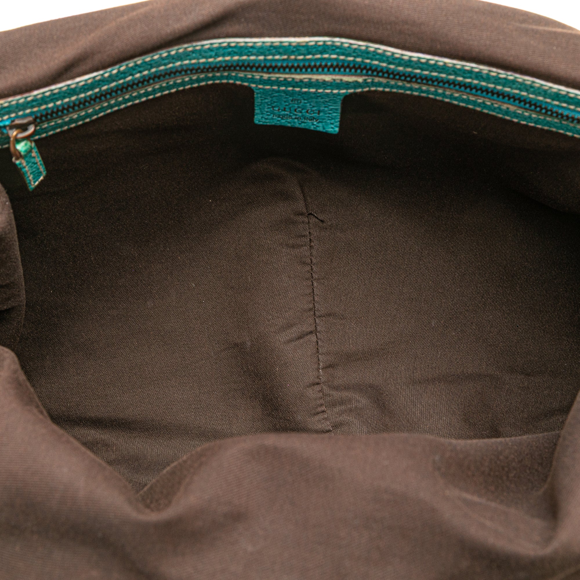 GG Canvas Bamboo Studded Hobo