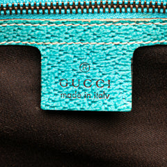 GG Canvas Bamboo Studded Hobo