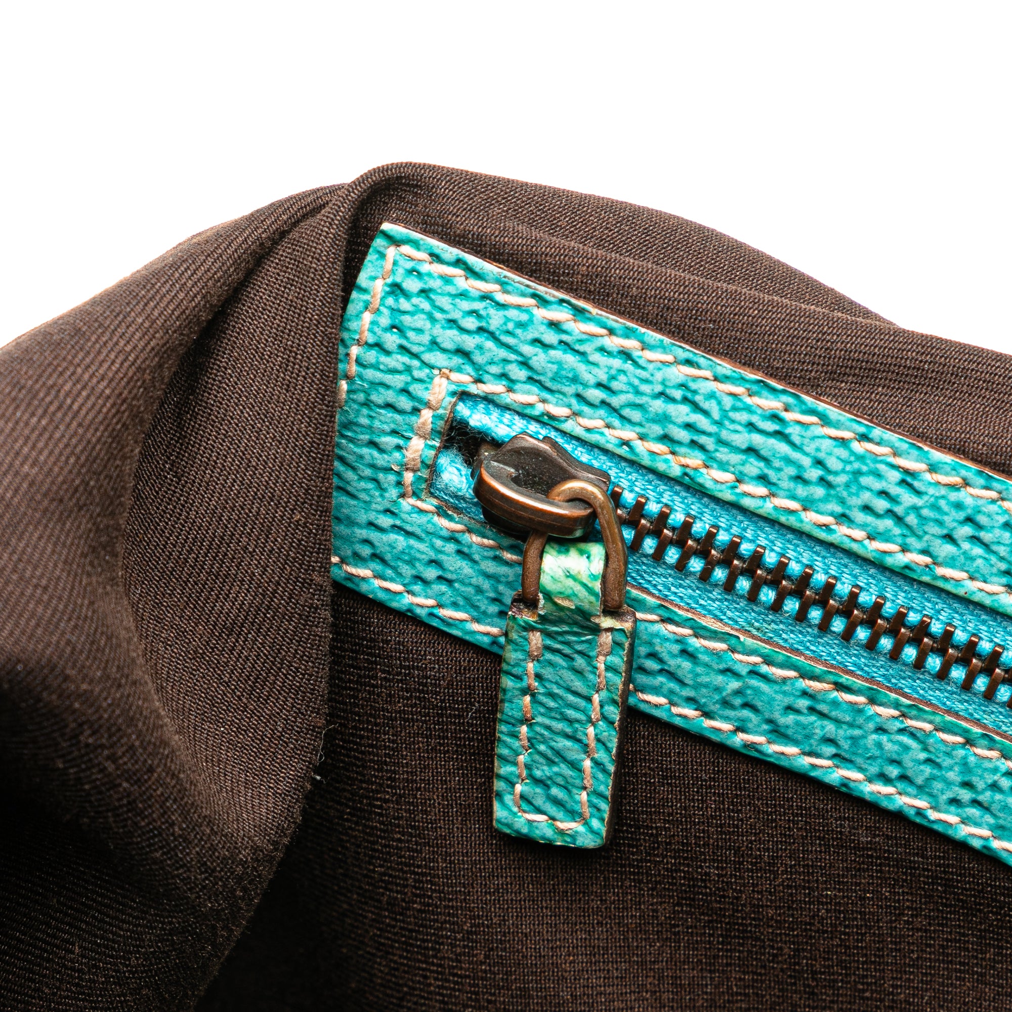 GG Canvas Bamboo Studded Hobo