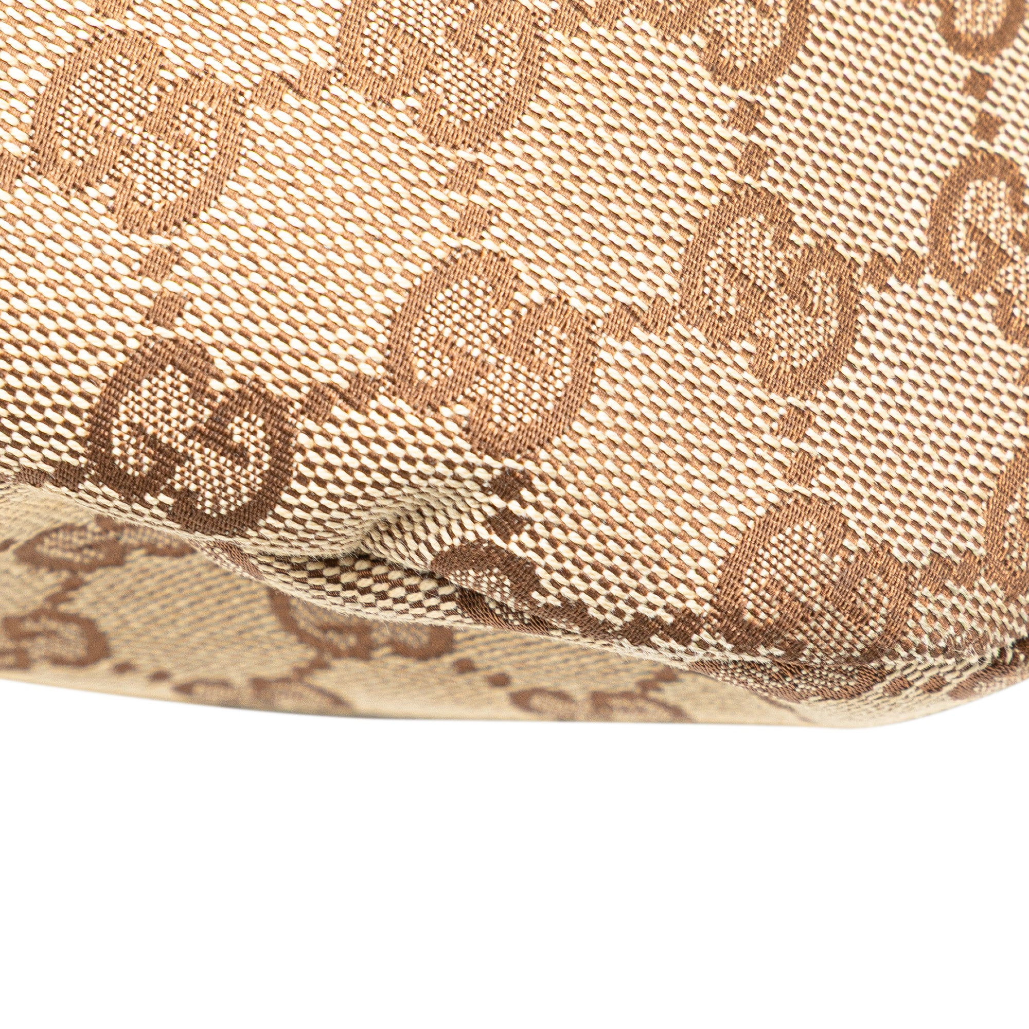 GG Canvas Bamboo Studded Hobo