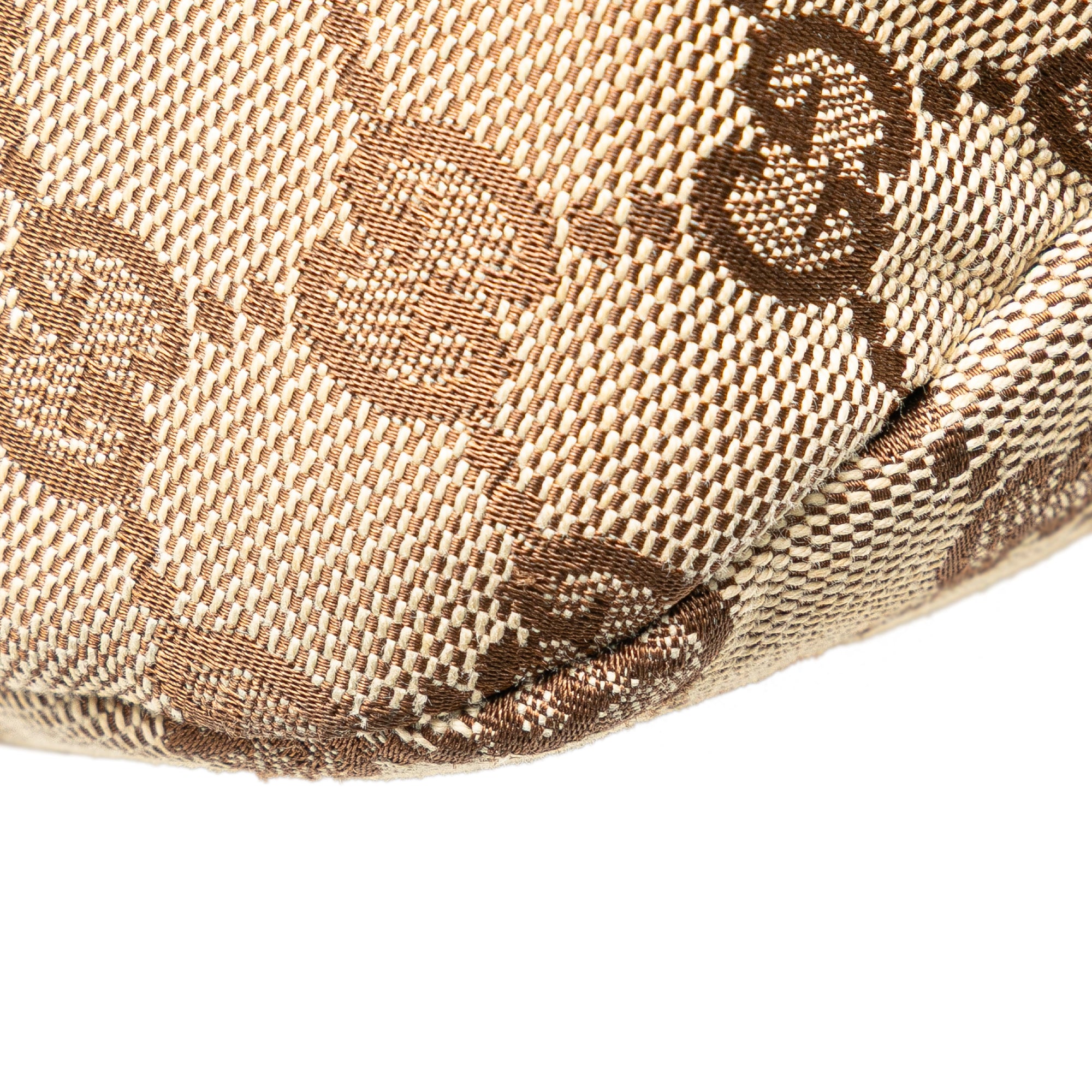 GG Canvas Bamboo Studded Hobo