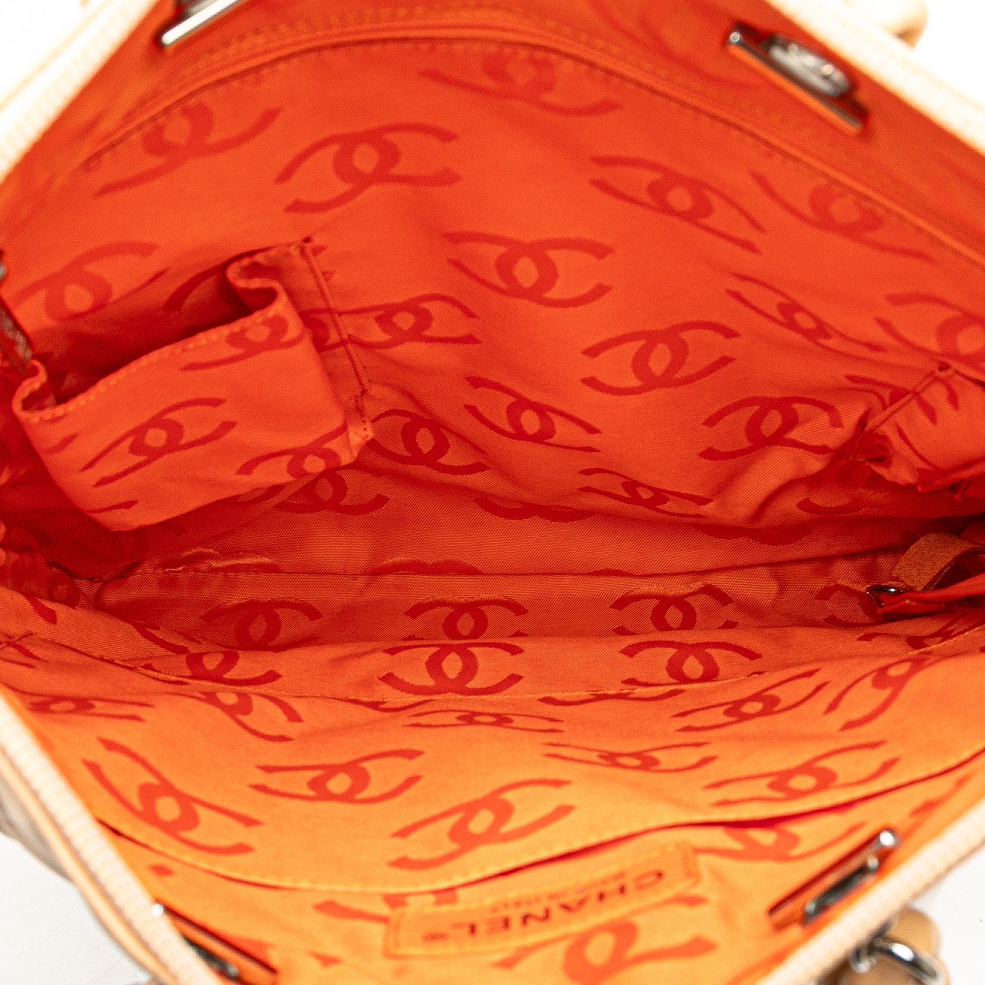 Quilted Lambskin Cambon Ligne Flat Tote