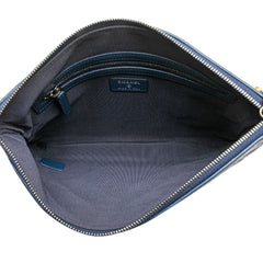 Medium Aged Calfskin Gabrielle O Case Clutch