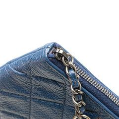 Medium Aged Calfskin Gabrielle O Case Clutch