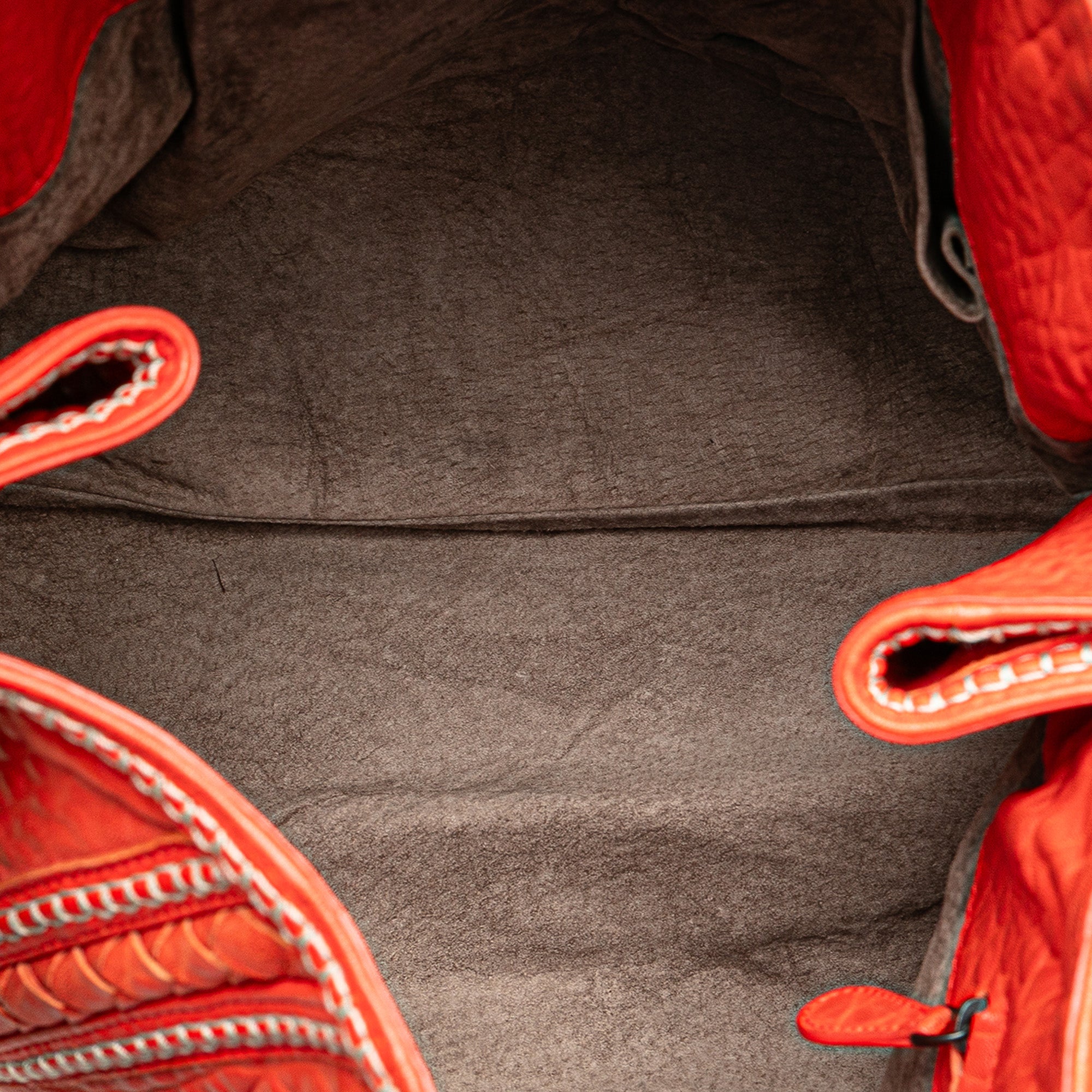 Leather Intrecciato Tote