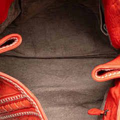 Leather Intrecciato Tote