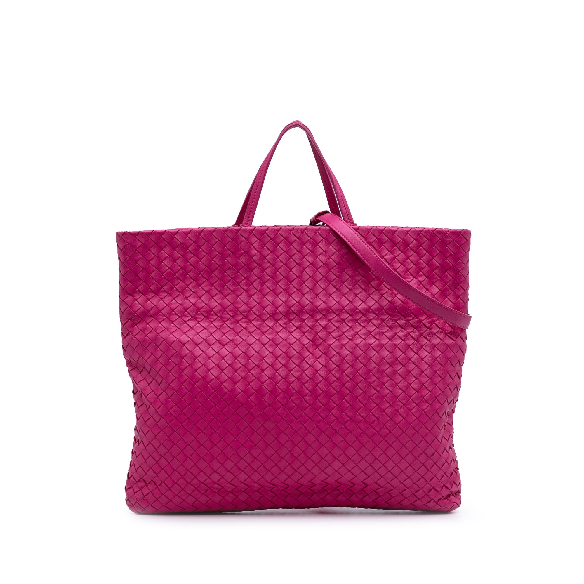 Nappa Intrecciato Fold Over Tote