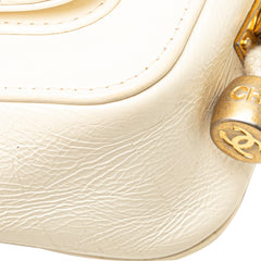 Crumpled Calfskin En Vogue Rope Flap