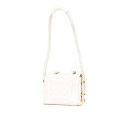Crumpled Calfskin En Vogue Rope Flap
