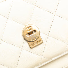 Crumpled Calfskin En Vogue Rope Flap