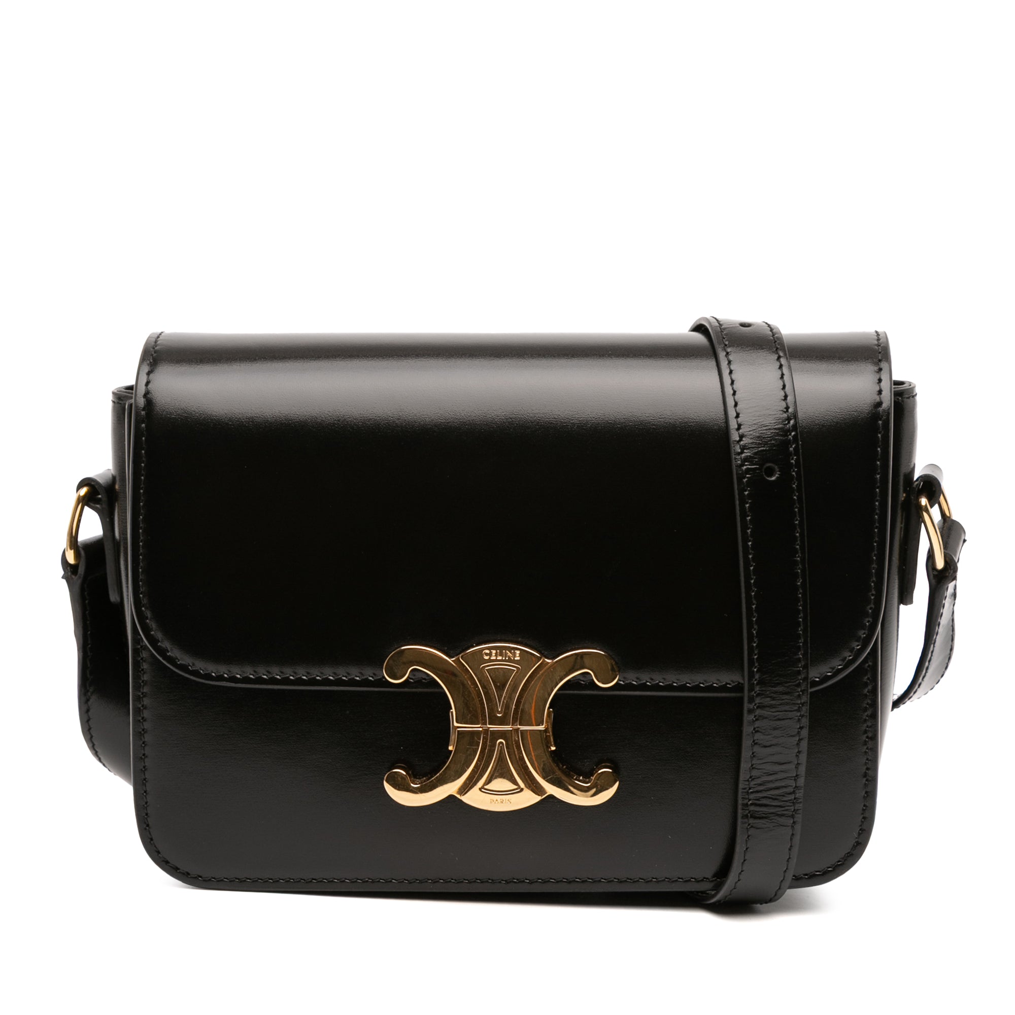Teen Shiny Calfskin Triomphe Crossbody