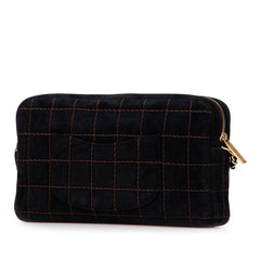 CC Chocolate Bar Suede Chain Camera Bag