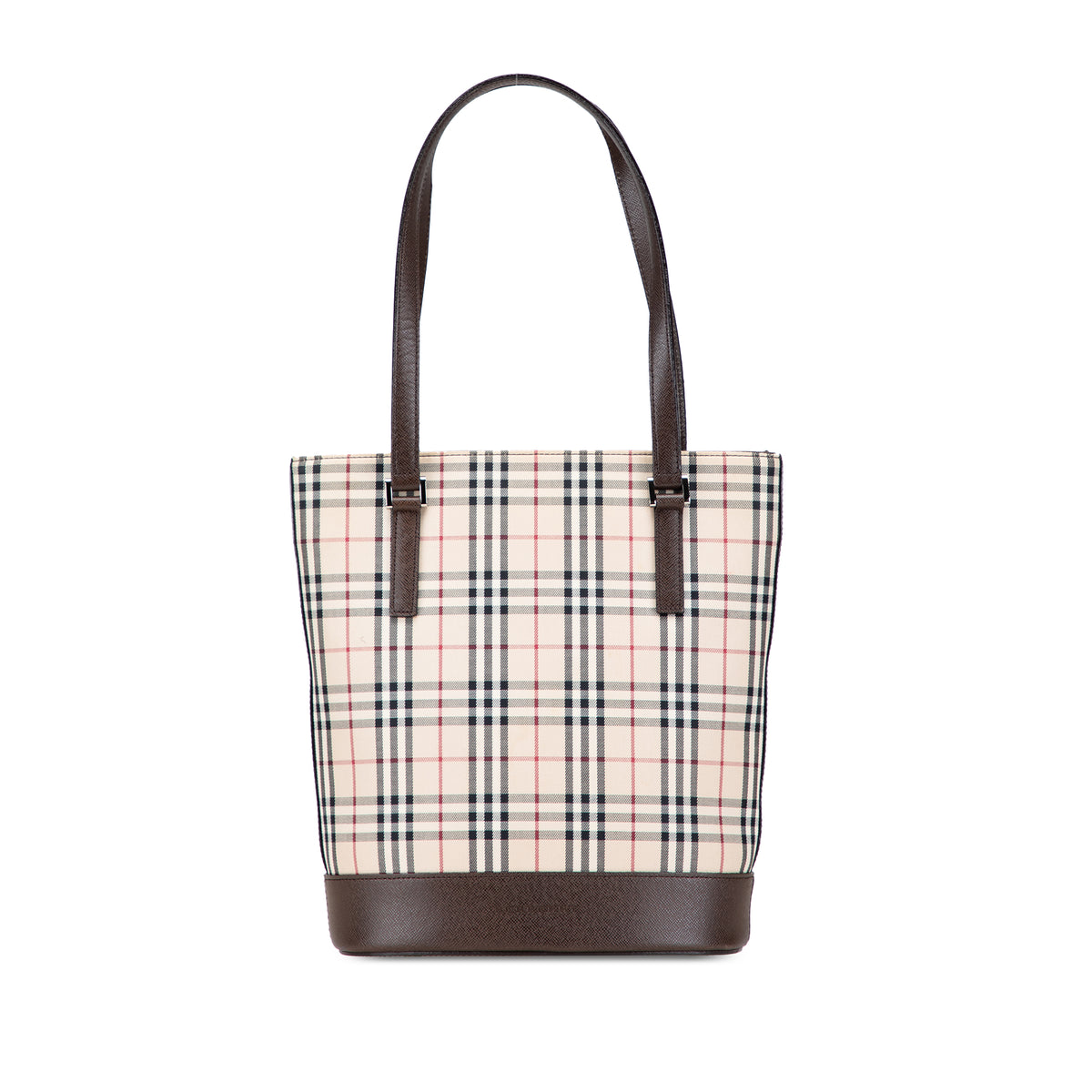 House Check Coated Canvas Bucket Tote