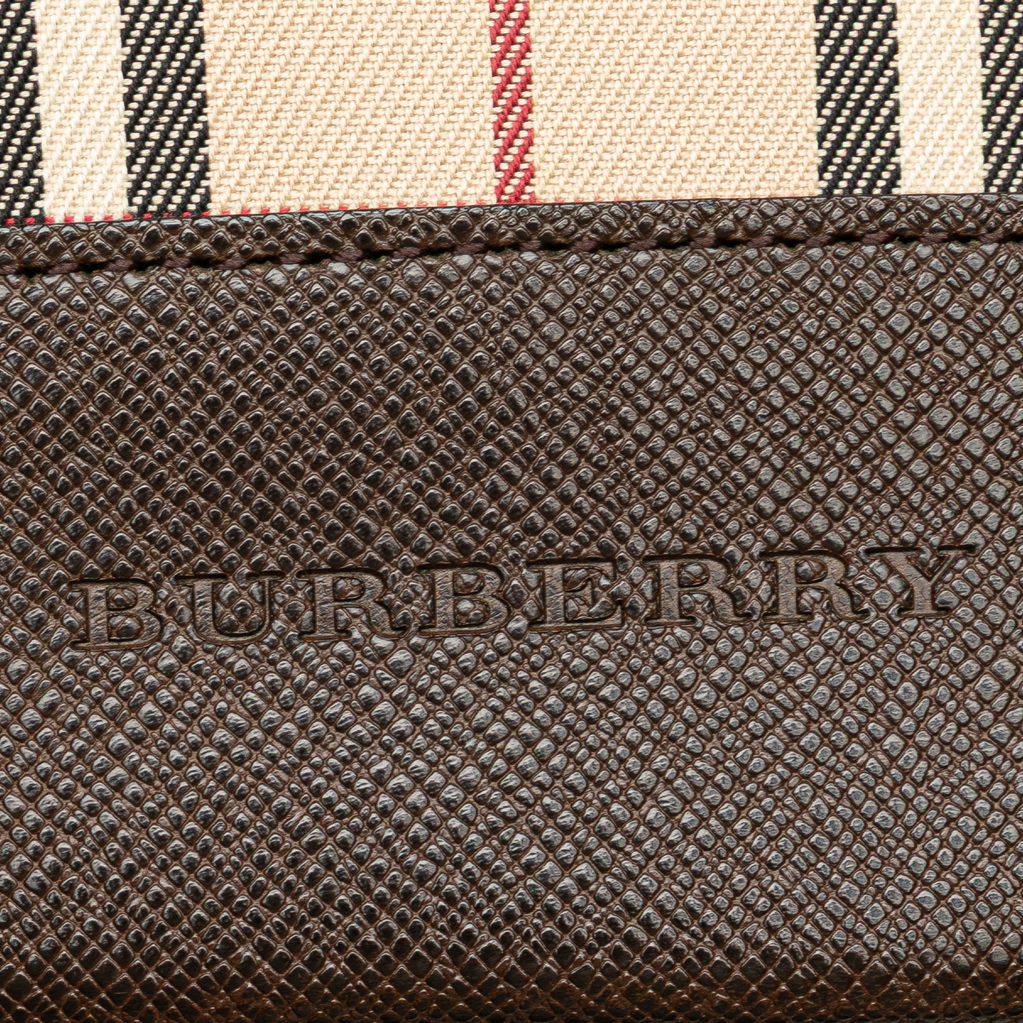 House Check Coated Canvas Bucket Tote