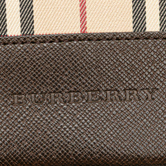 House Check Coated Canvas Bucket Tote