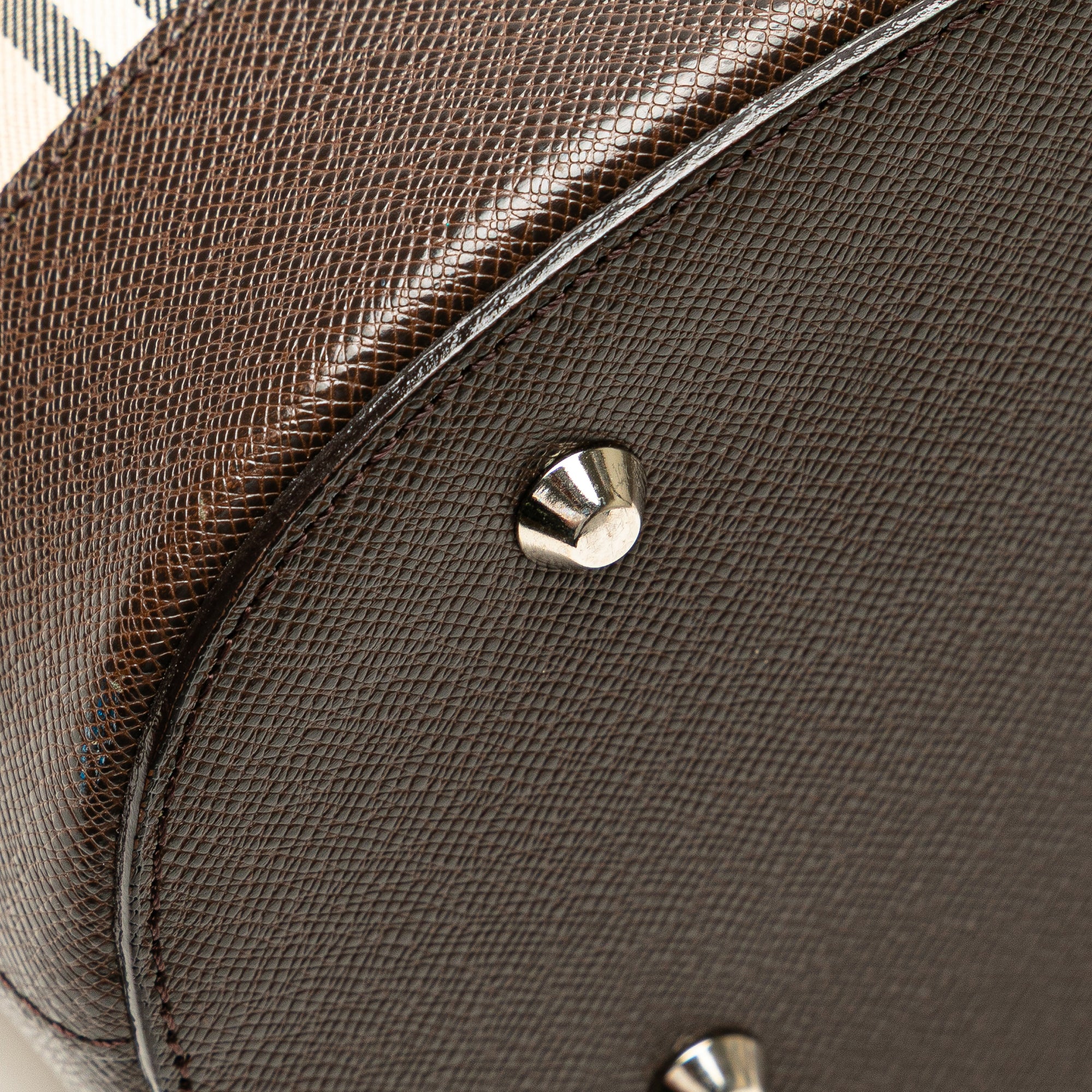 House Check Coated Canvas Bucket Tote