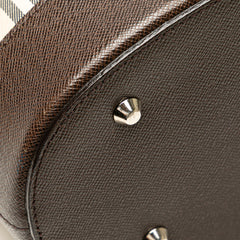 House Check Coated Canvas Bucket Tote