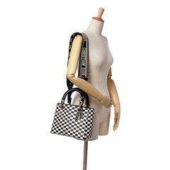 Medium Calfskin Checkered Lady Dior