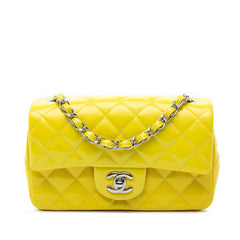 Mini Rectangular Classic Patent Single Flap
