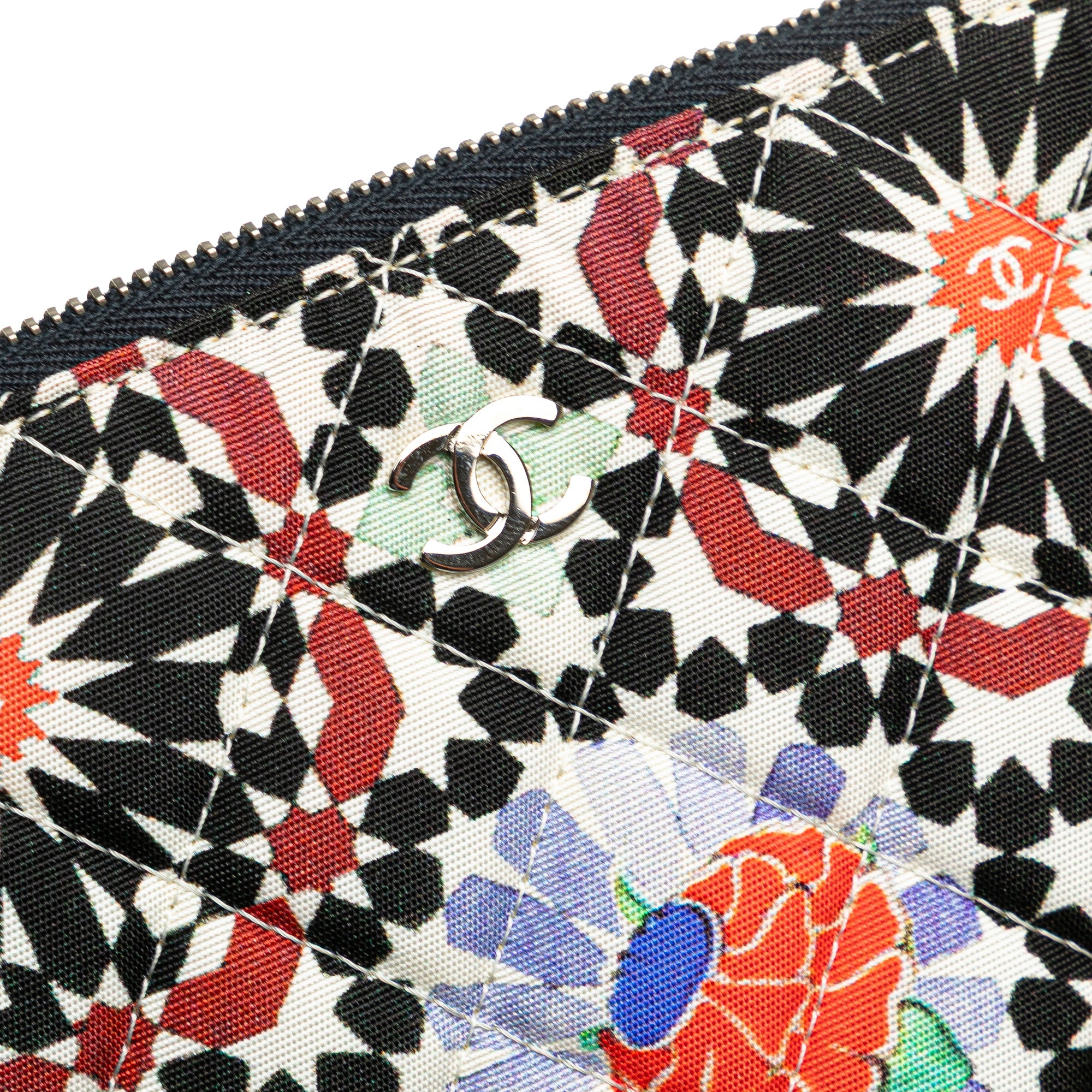 Paris Dubai Medium Printed Canvas Cosmetic Case