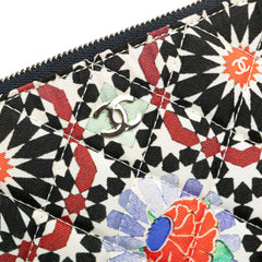 Paris Dubai Medium Printed Canvas Cosmetic Case