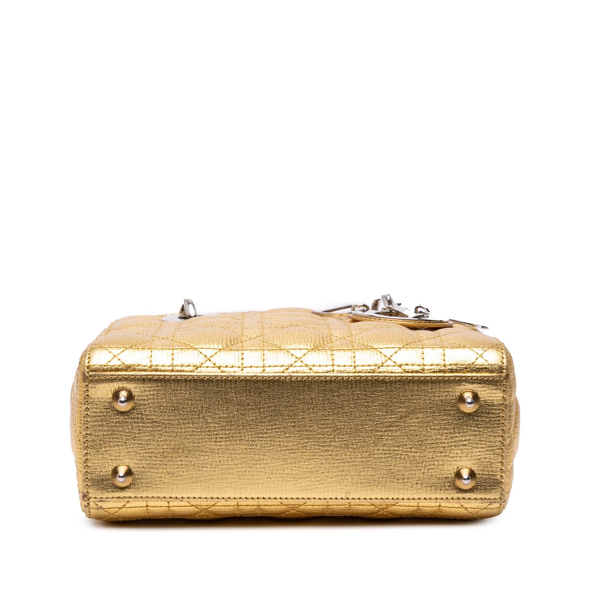 Small Metallic Grained Calfskin Cannage My ABCDior Lady Dior