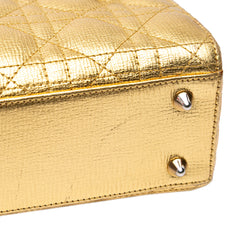 Small Metallic Grained Calfskin Cannage My ABCDior Lady Dior